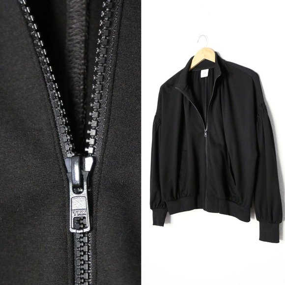Cabi Chance Bomber Jacket S High Neck Full Zip Up Stretch Jersey Black 3731 $139 - Picture 6 of 16